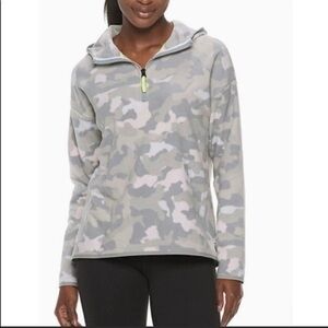 NWT Fila Sport Camo Fleece Hooded Jacket Size XS New